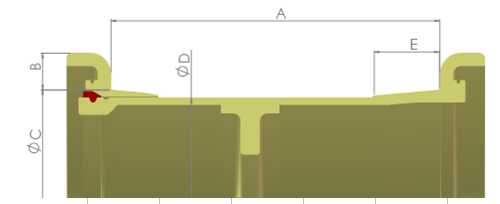63-inch steel ring parameters