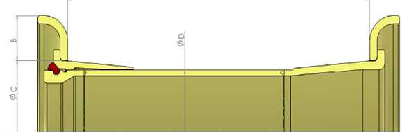 Parameters of 25-inch steel ring
