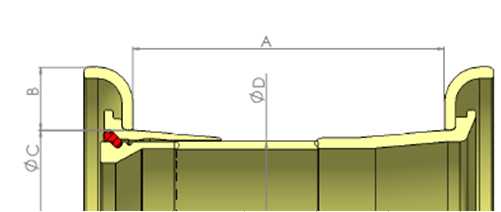 45-inch steel ring parameters