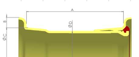Parameters of 25-inch steel ring