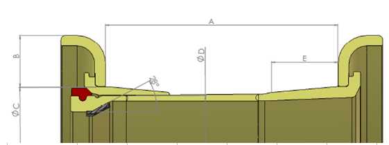 45-inch steel ring parameters